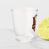 Canyonlands Nationaal Park Illustratie Retro Shot Glas (Links)