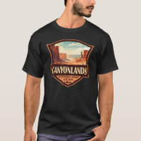Canyonlands Nationaal Park Illustratie Retro