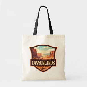 Canyonlands Nationaal Park Illustratie Retro Tote Bag