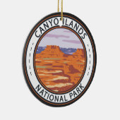 Canyonlands Nationaal Park Island in de Sky Badge Keramisch Ornament (Rechts)