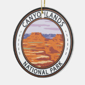 Canyonlands Nationaal Park Island in de Sky Badge Keramisch Ornament (Links)