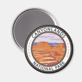 Canyonlands Nationaal Park Island in de Sky Badge Magneet (Voorkant / Achterkant)