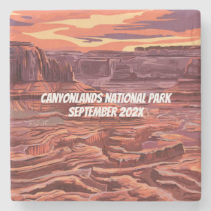 Canyonlands Nationaal Park Prachtig landschap Stenen Onderzetter