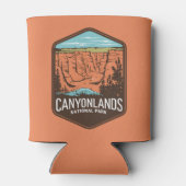 Canyonlands Nationaal Park Retro Embleem Blikjeskoeler (Achterkant)