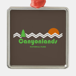 Canyonlands Nationaal Park Retro Metalen Ornament