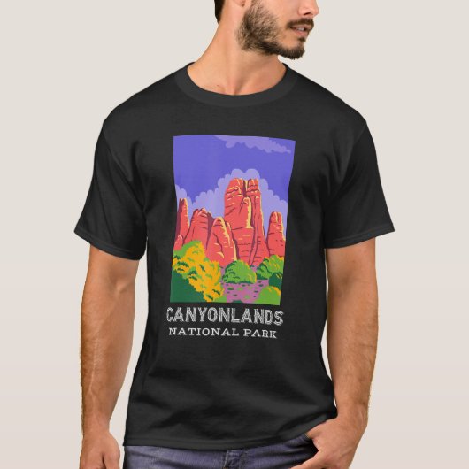 Canyonlands Nationaal Park Shirt Utah Camping Hiki (Voorkant)