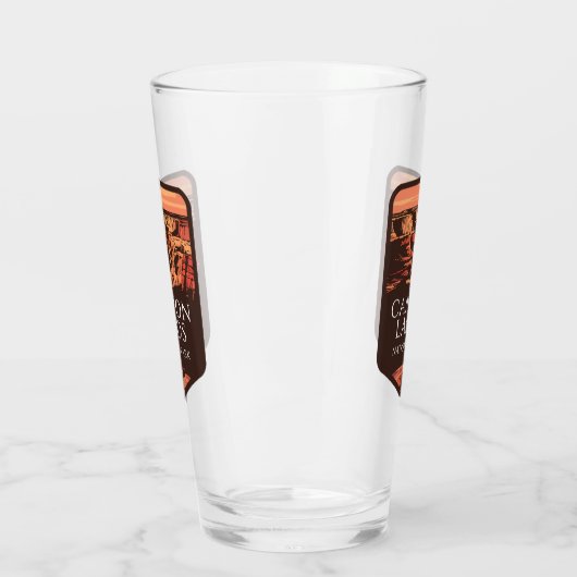 Canyonlands Nationaal Park Sunset Embleem Glas (Links)