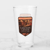 Canyonlands Nationaal Park Sunset Embleem Glas (Voorkant)