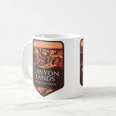 Canyonlands Nationaal Park Sunset Embleem Koffiemok (Voorkant links)