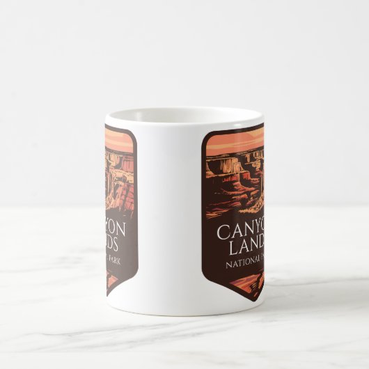 Canyonlands Nationaal Park Sunset Embleem Koffiemok (Center)