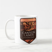 Canyonlands Nationaal Park Sunset Embleem Koffiemok (Links)