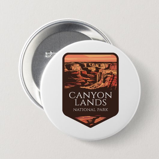 Canyonlands Nationaal Park Sunset Embleem Ronde Button 7,6 Cm (Voorkant /achterkant)