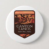 Canyonlands Nationaal Park Sunset Embleem Ronde Button 7,6 Cm (Voorkant)