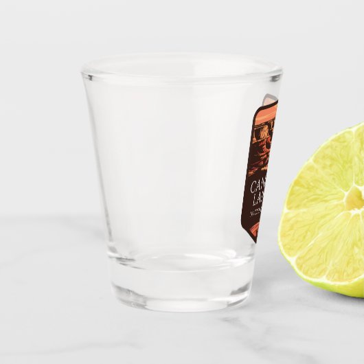 Canyonlands Nationaal Park Sunset Embleem Shot Glas (Links)