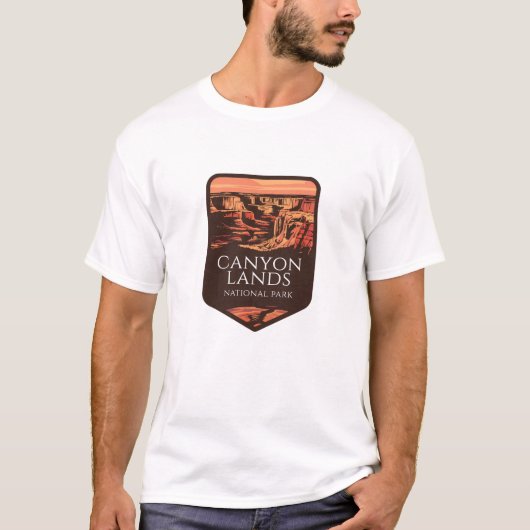 Canyonlands Nationaal Park Sunset Embleem T-shirt (Voorkant)