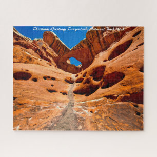 Canyonlands Nationaal Park Utah. kerstgroet Legpuzzel