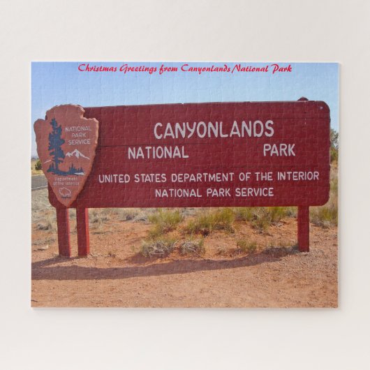 Canyonlands Nationaal Park Utah. kerstgroet Legpuzzel (Horizontaal)