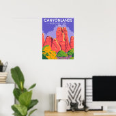 Canyonlands Nationaal Park Utah Vintage Poster (Thuiskantoor)