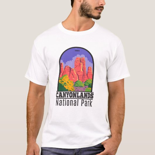 Canyonlands Nationaal Park Utah Vintage T-shirt (Voorkant)