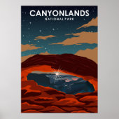 Canyonlands Nationaal Park Vintage Travel Poster (Voorkant)