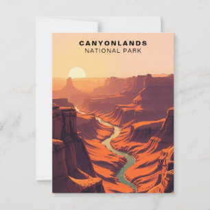 Canyonlands National Park Art, Verenigde Staten Briefkaart