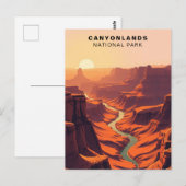 Canyonlands National Park Art, Verenigde Staten Briefkaart (Voorkant / Achterkant)