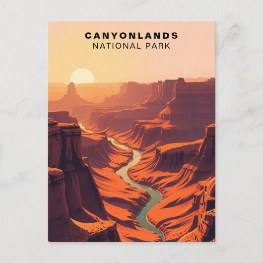 Canyonlands National Park Art, Verenigde Staten Briefkaart (Voorkant)