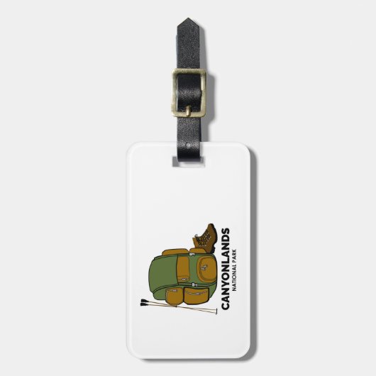 Canyonlands National Park Backpack Bagagelabel (Voorkant verticaal)