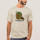 Canyonlands National Park Backpack T-shirt (Voorkant)