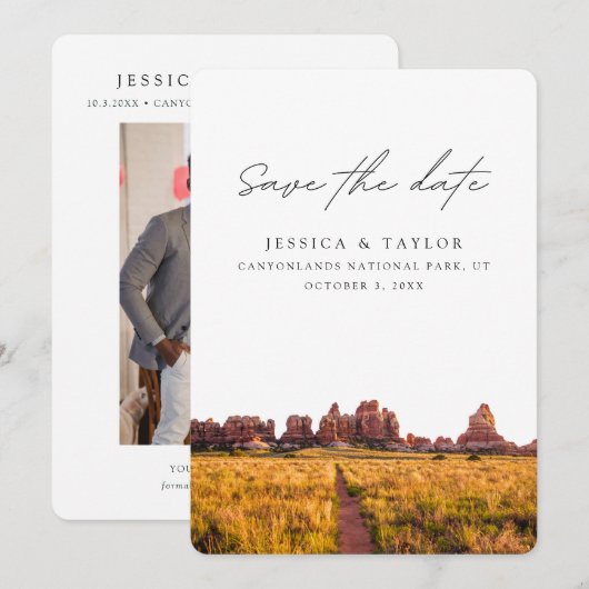 Canyonlands National Park Bewaar de datum Kaart (Voorkant / Achterkant)