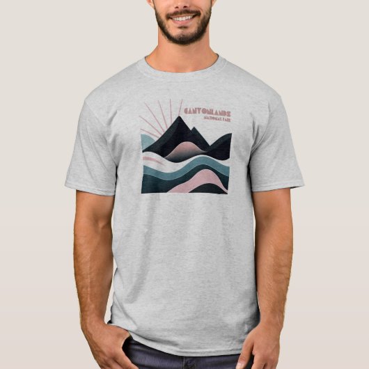 Canyonlands National Park Gekleurde heuvels T-shirt (Voorkant)
