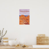 Canyonlands National Park Island In the Sky Retro Poster (Keuken)