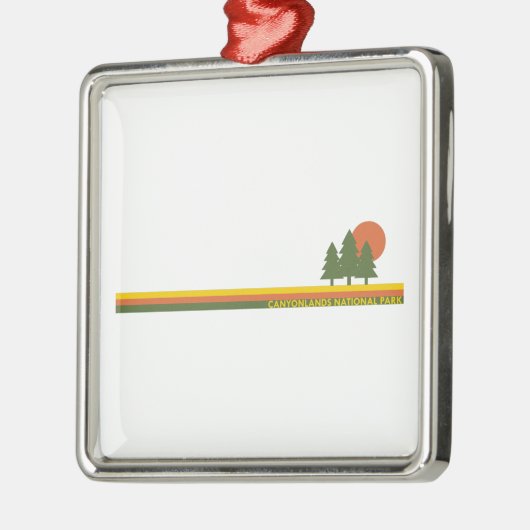 Canyonlands National Park Pine Trees Sun Metalen Ornament (Links)