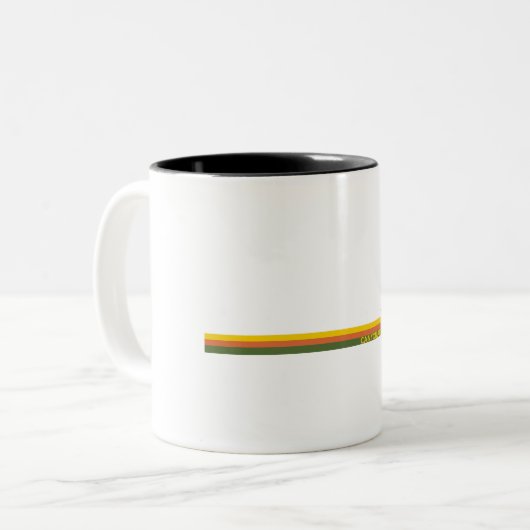 Canyonlands National Park Pine Trees Sun Tweekleurige Koffiemok (Voorkant links)