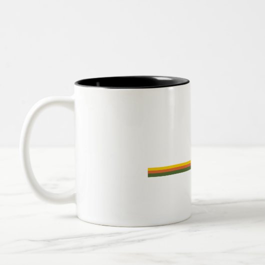 Canyonlands National Park Pine Trees Sun Tweekleurige Koffiemok (Links)