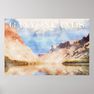 Canyonlands National Park Poster, Utah Afdrukken Poster