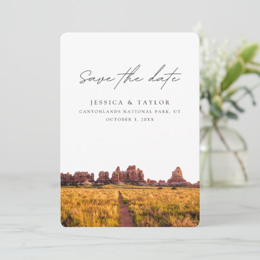 Canyonlands National Park Save the Date Kaart (Staand voorkant)