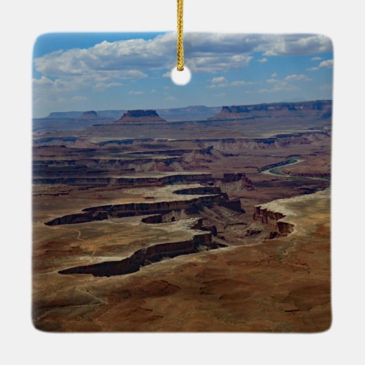 Canyonlands National Park Square Ceramic Ornament (Achterkant)