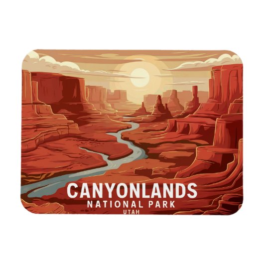Canyonlands National Park Sunset Magneet (Horizontaal)
