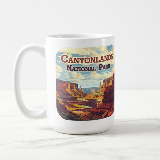 Canyonlands National Park Utah Moab Retro Koffiemok (Links)