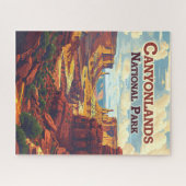 Canyonlands National Park Utah Moab Retro Legpuzzel (Horizontaal)