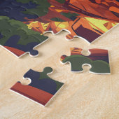 Canyonlands National Park Utah Moab Retro Legpuzzel (Zijkant)