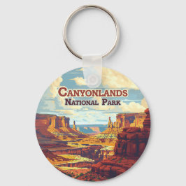 Canyonlands National Park Utah Moab Retro Sleutelhanger