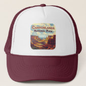 Canyonlands National Park Utah Moab Retro Trucker Pet (Voorkant)