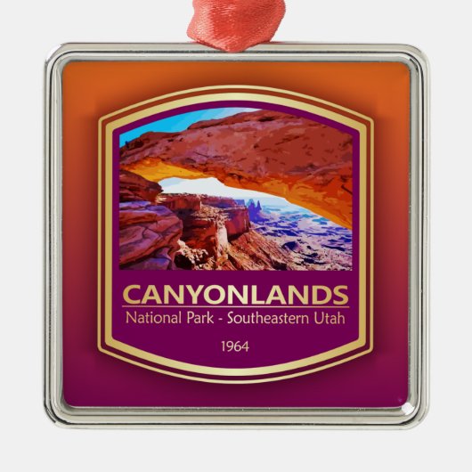 Canyonlands NP (PF1) Metalen Ornament (Voorkant)