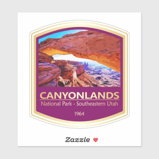 Canyonlands NP (PF1) Sticker (Vel)