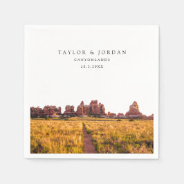 Canyonlands Trouwpapier Cocktail Servet