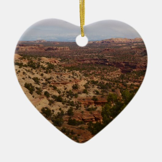 Canyonlands Uitzicht van Neck Springs Trail Keramisch Ornament (Voorkant)
