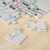 Canyonlands (Utah) kaart puzzle Legpuzzel (Zijkant)