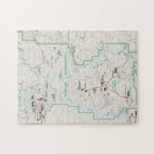 Canyonlands (Utah) kaart puzzle Legpuzzel (Horizontaal)